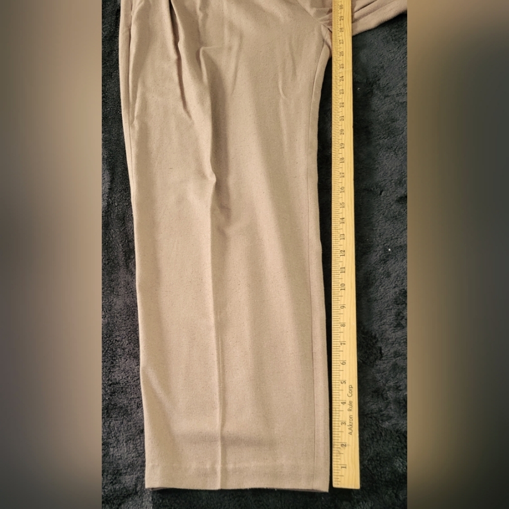 80's Pleated Silk Pants Mens 38 - Picture 6 of 10